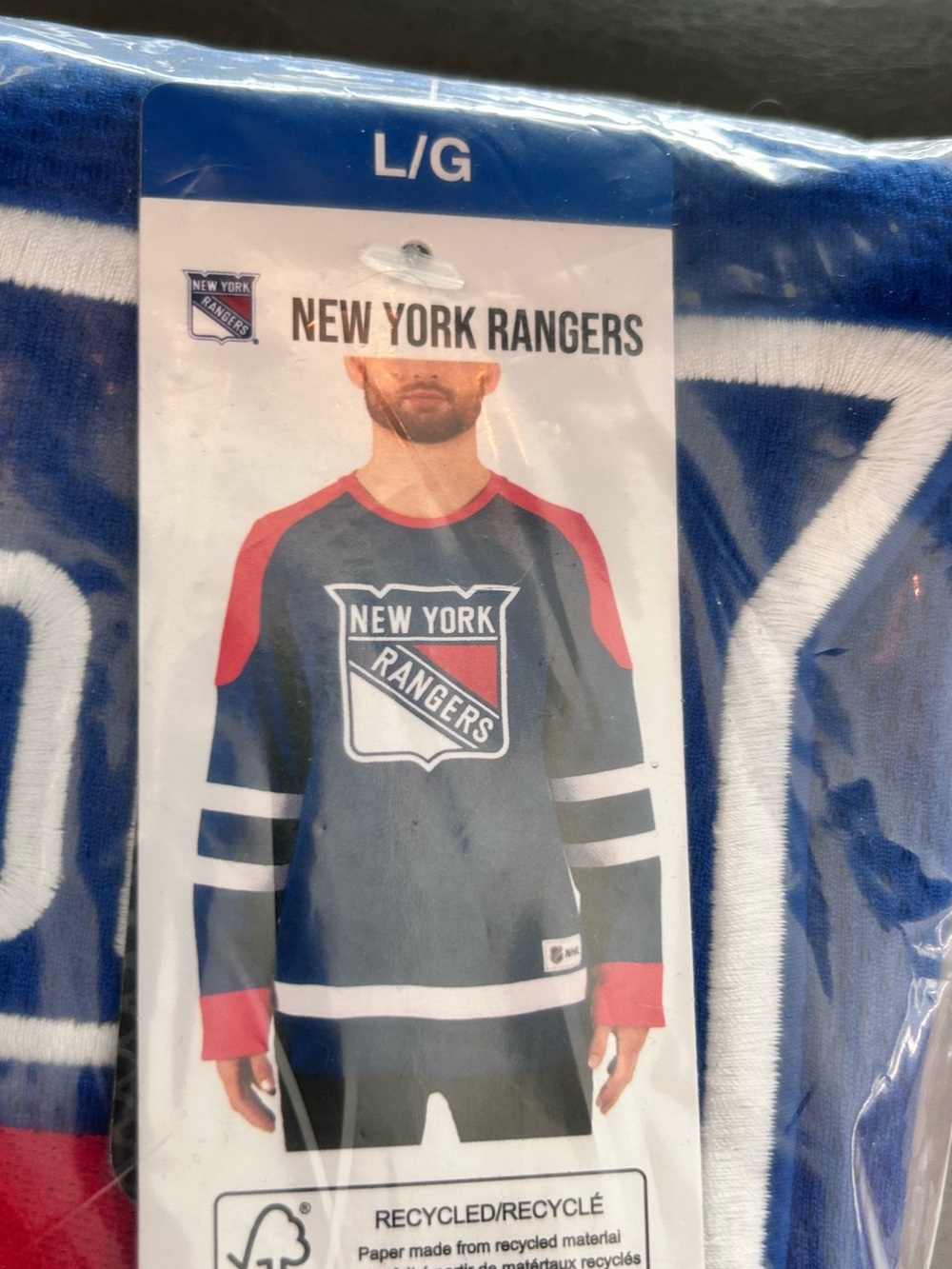 NHL New York Rangers Blue, Red & White Hockey Jersey